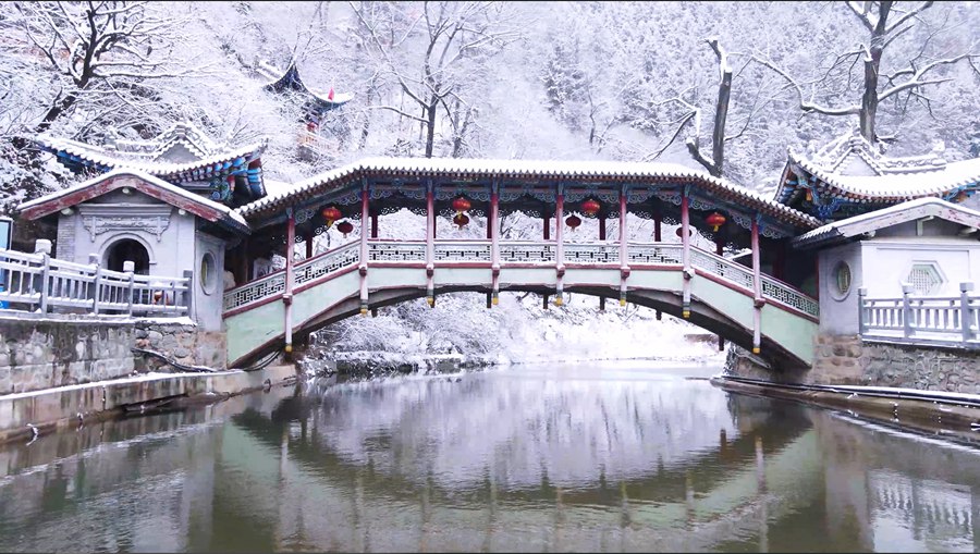 甘肅榆中：春雪潤興隆