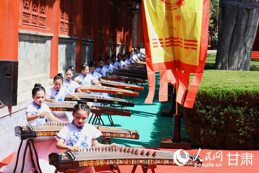 2023（癸卯）年公祭中華人文始祖伏羲大典在天水舉行。人民網記者 王文嘉攝