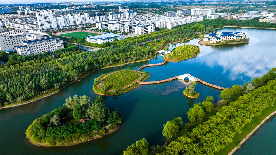 高臺國家城市濕地公園秋景美如畫。屈昶攝