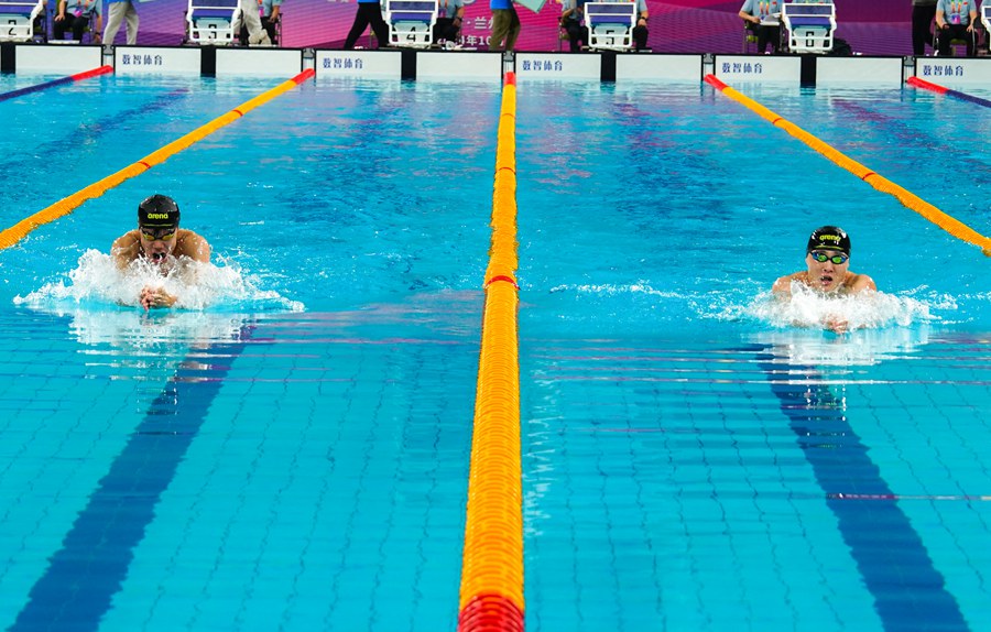 比賽精彩瞬間。蘭州市體育局供圖