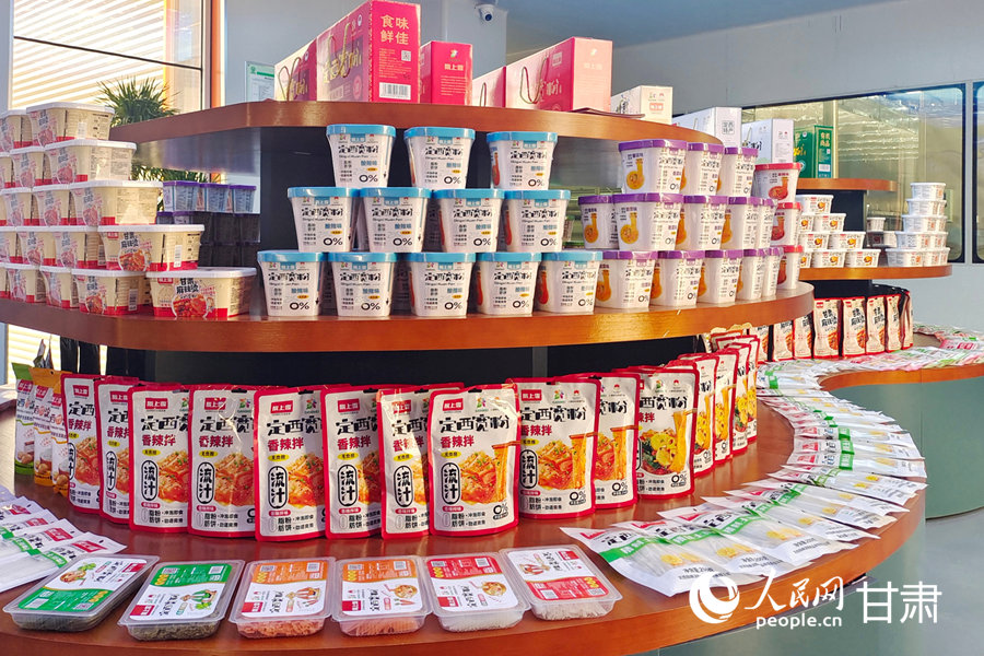 定西寬粉系列產品。人民網記者 米媛攝