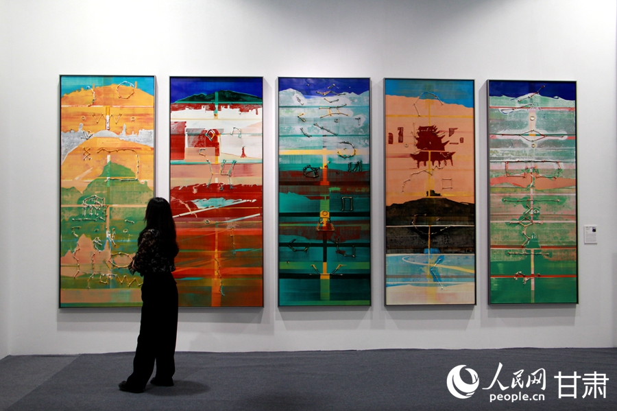 “一帶一路”國際書畫精品展亮相敦煌文博會【2】